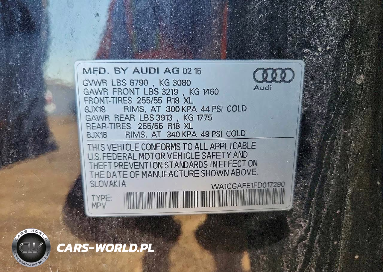 2015 Audi Q7 Premium VIN:WA1CGAFE1FD017290 - 13