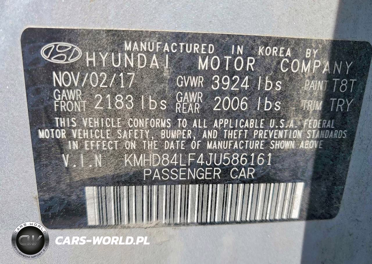 2018 Hyundai Elantra Value Edition VIN:KMHD84LF4JU586161 - 12