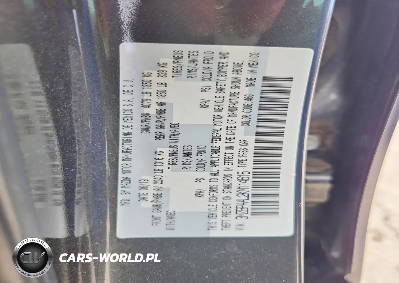 2019 Mazda 3 Select VIN:3MZBPAAL2KM114615 - 13