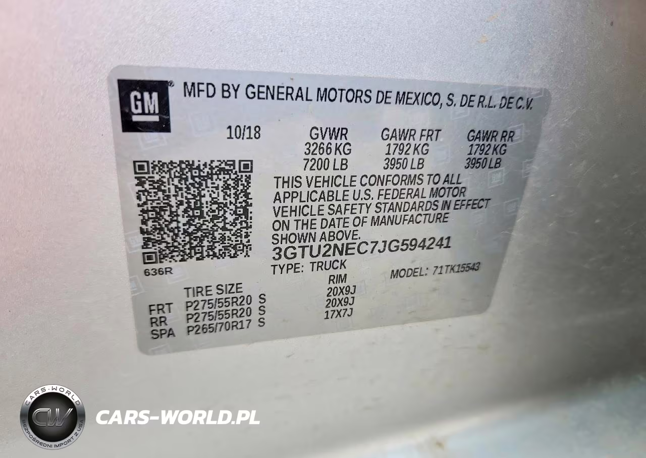 2018 GMC Sierra K1500 Slt VIN:3GTU2NEC7JG594241 - 13