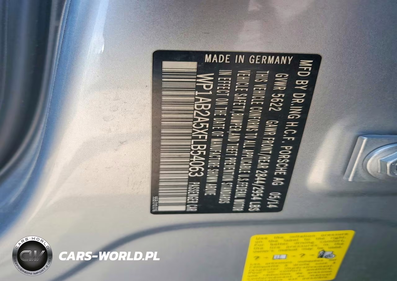 2015 Porsche Macan S VIN:WP1AB2A5XFLB54063 - 13