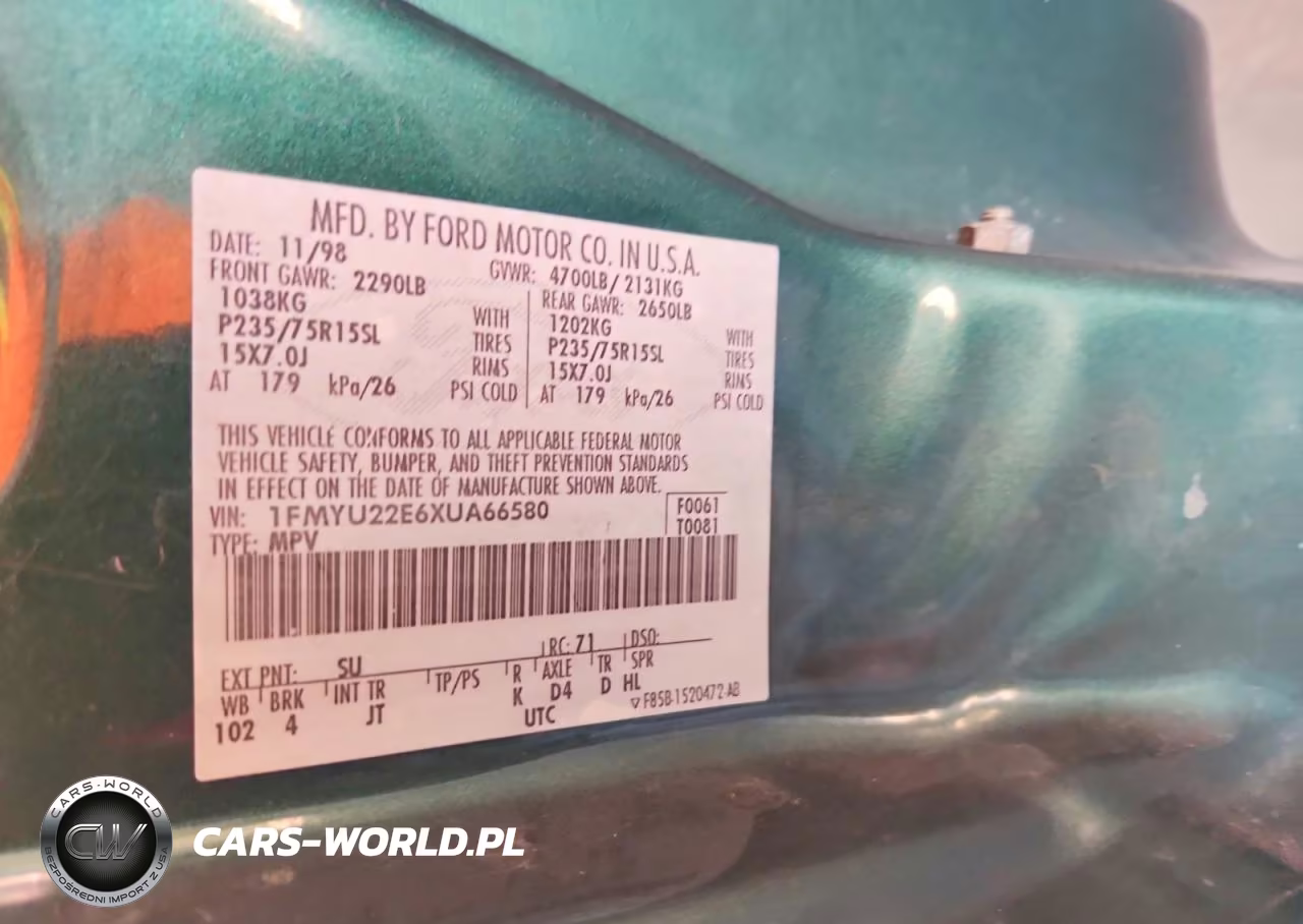 1999 Ford Explorer VIN:1FMYU22E6XUA66580 - 13