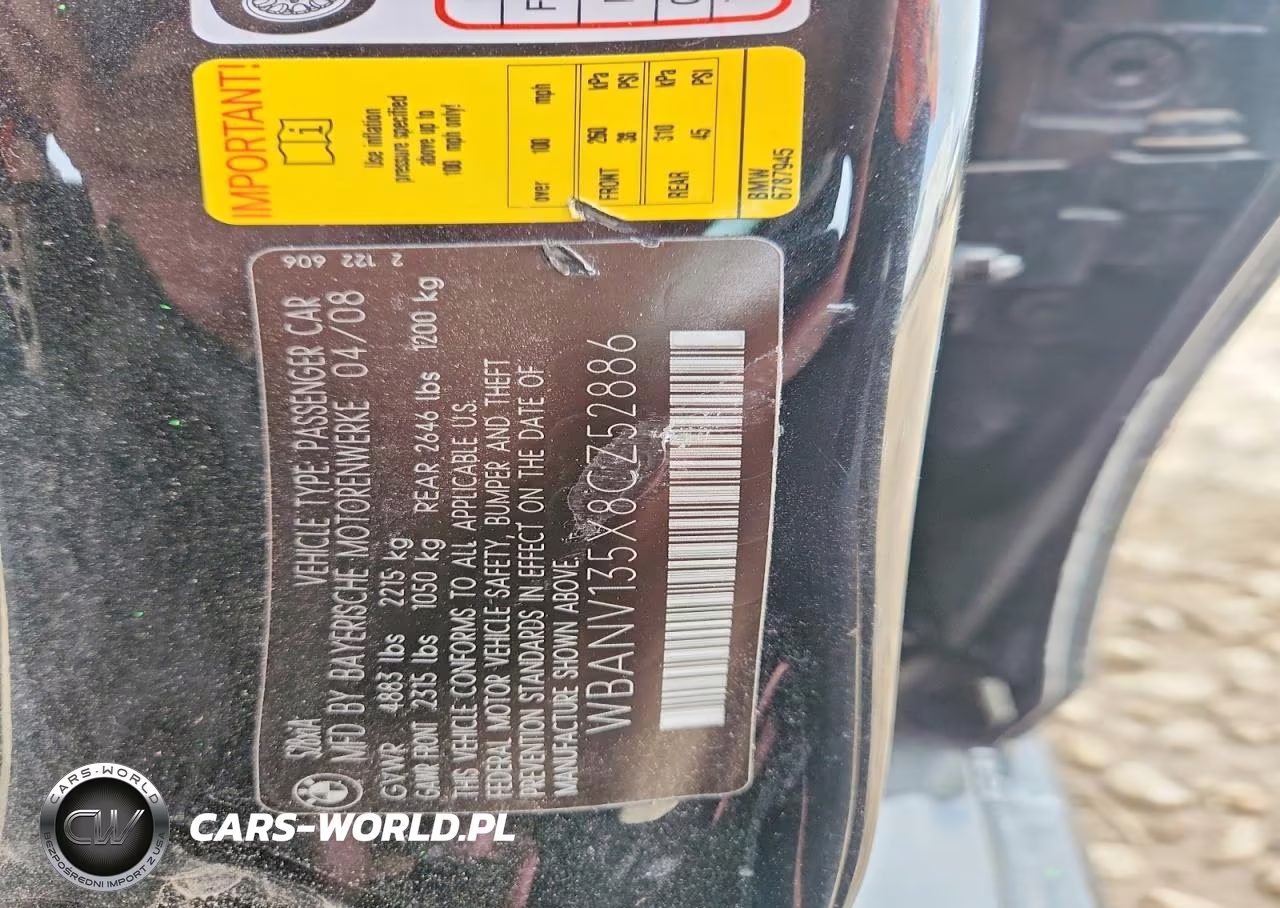2008 BMW 528 Xi VIN:WBANV135X8CZ52886 - 12