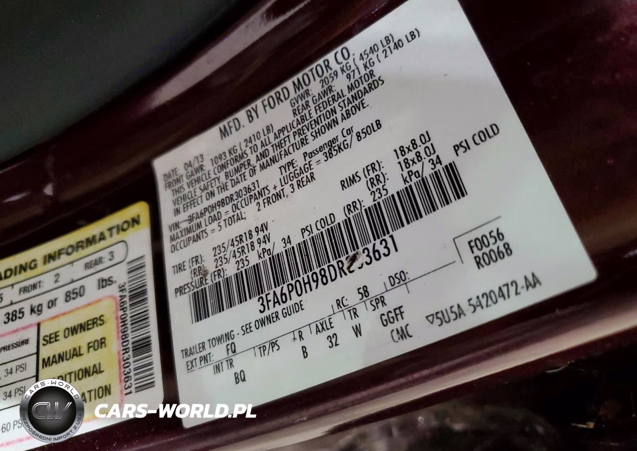 2013 Ford Fusion Se VIN:3FA6P0H98DR303631 - 12