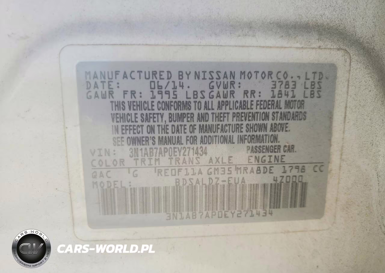 2014 Nissan Sentra Sv VIN:3N1AB7AP0EY271434 - 12