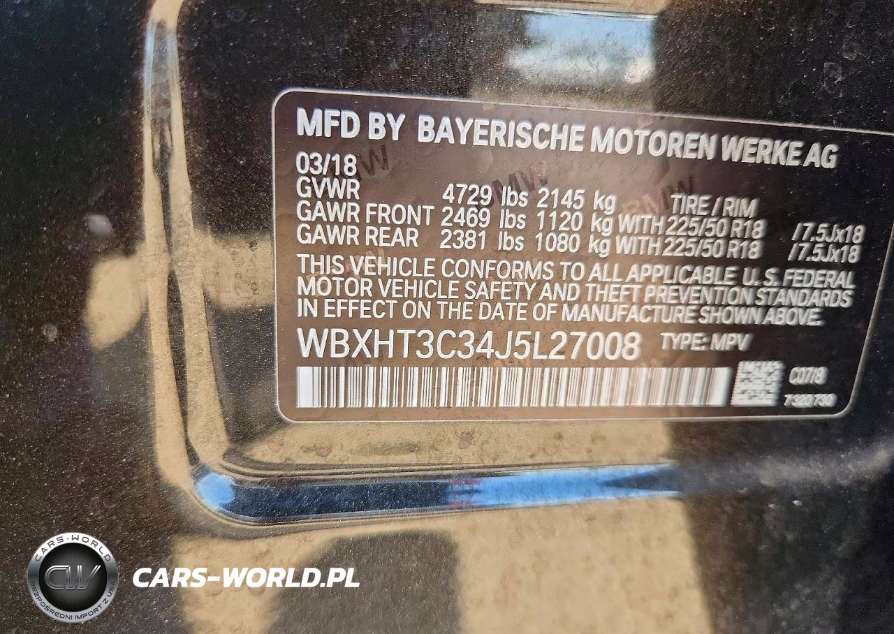 2018 BMW X1 xDrive28I VIN:WBXHT3C34J5L27008 - 14