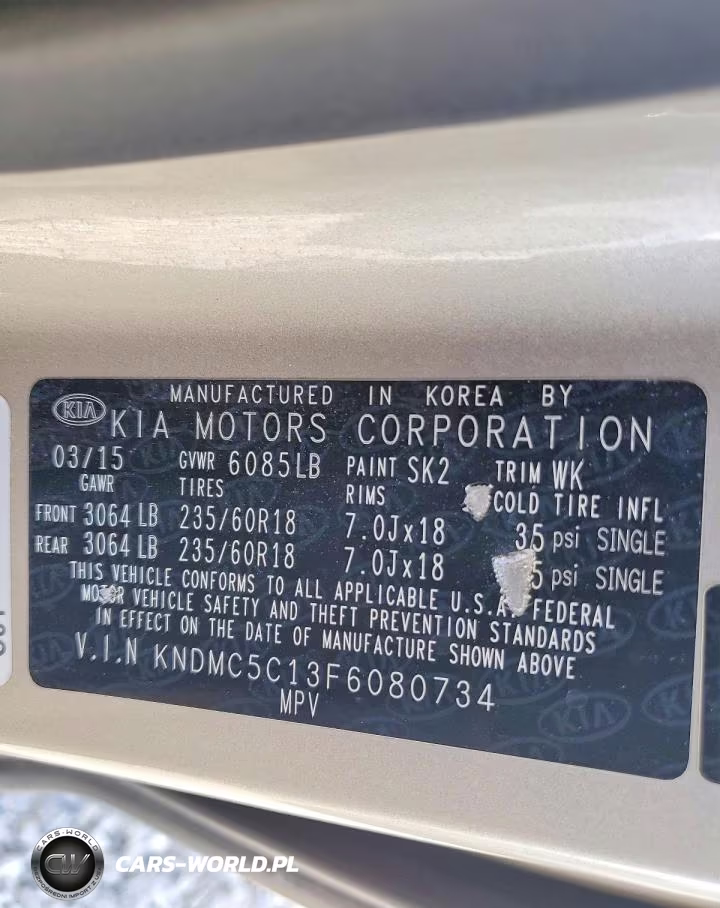 2015 Kia Sedona Sx VIN:KNDMC5C13F6080734 - 12