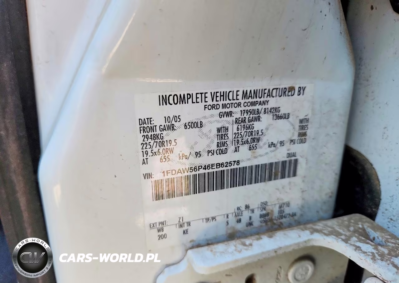 2006 Ford F550 Super Duty VIN:1FDAW56P46EB62578 - 12