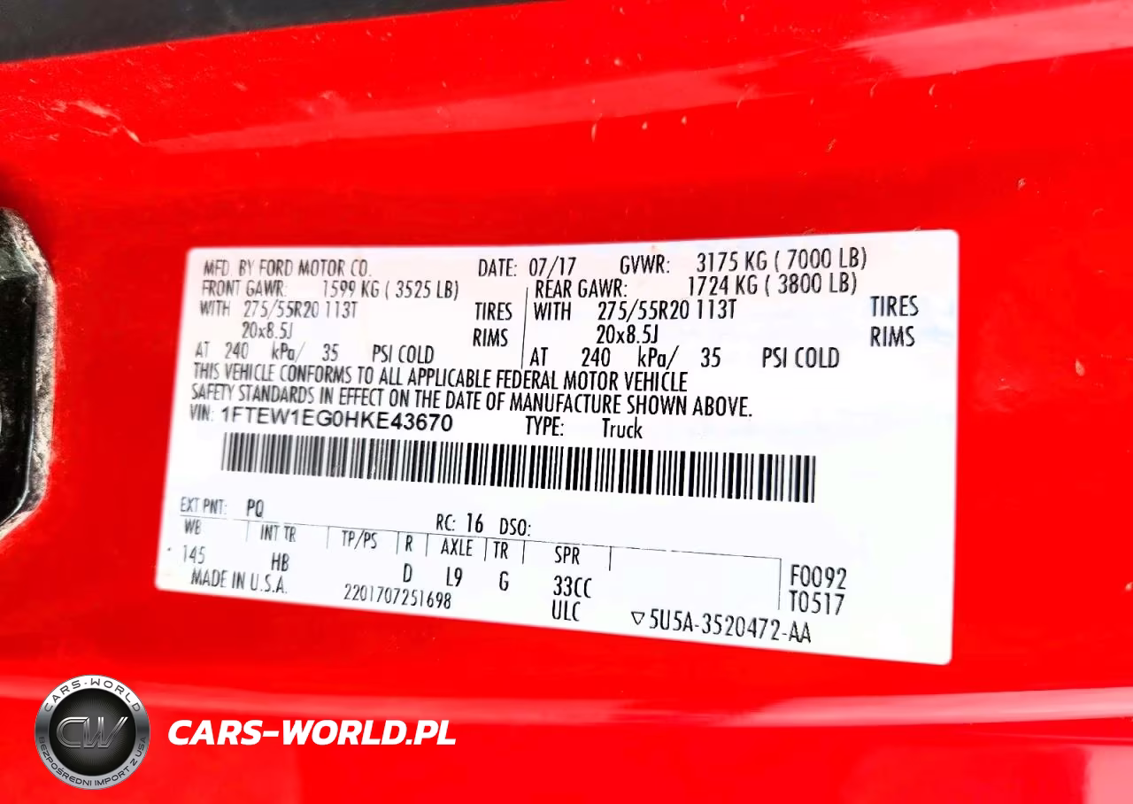 2017 Ford F150 Supercrew VIN:1FTEW1EG0HKE43670 - 12