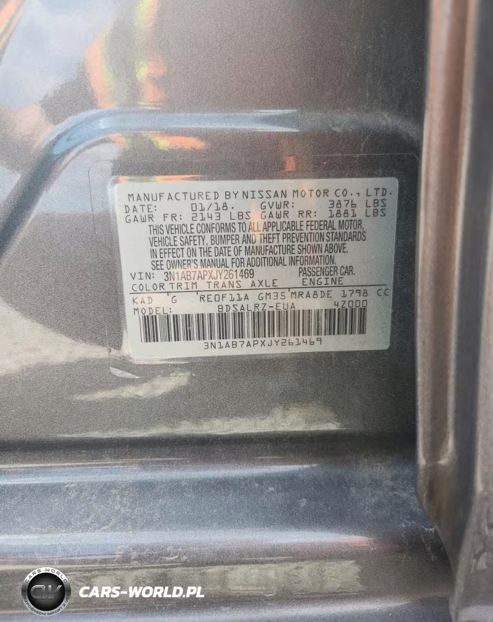 2018 Nissan Sentra Sr VIN:3N1AB7APXJY261469 - 12