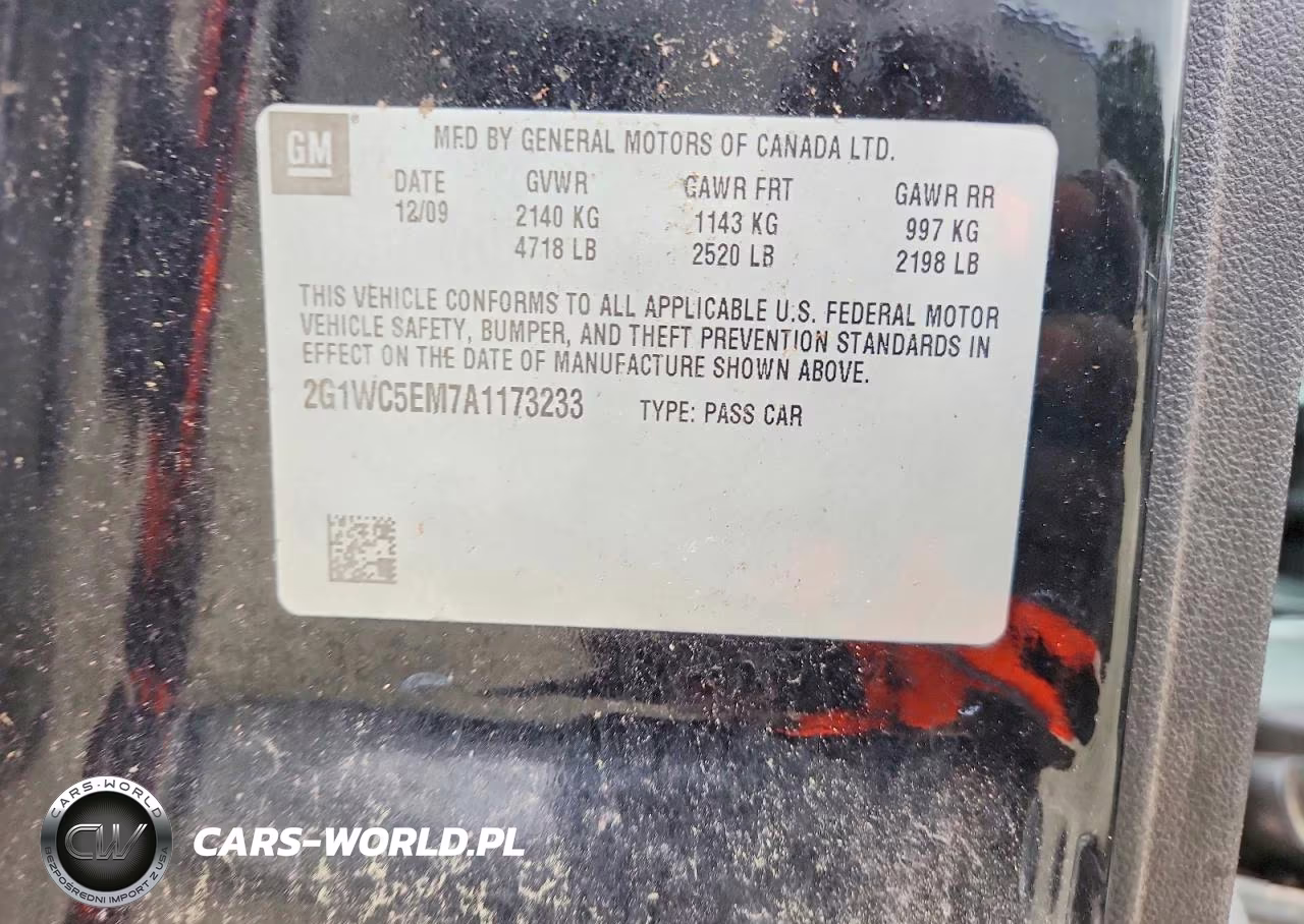 2010 Chevrolet Impala Ltz VIN:2G1WC5EM7A1173233 - 12