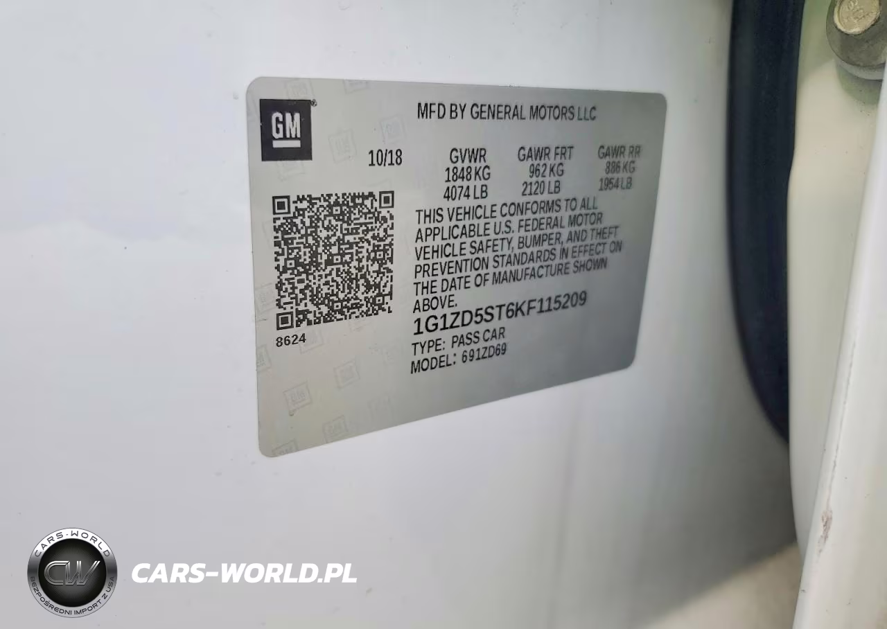 2019 Chevrolet Malibu Lt VIN:1G1ZD5ST6KF115209 - 12