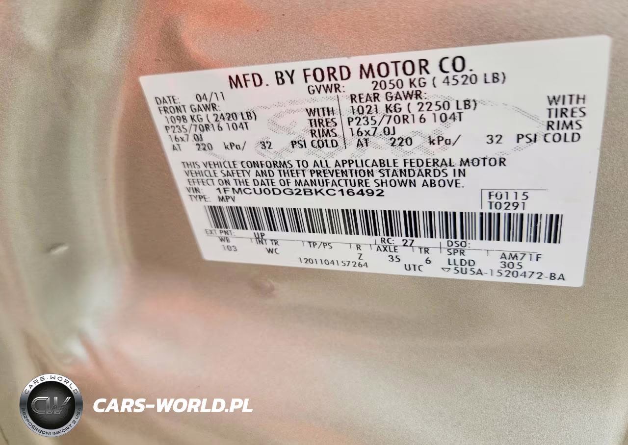 2011 Ford Escape Xlt VIN:1FMCU0DG2BKC16492 - 13