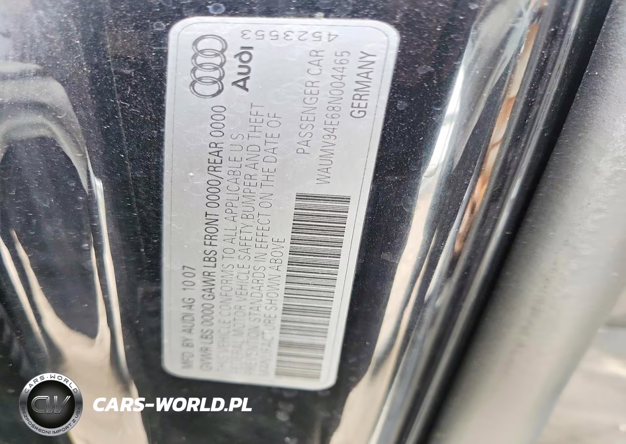 2008 Audi A8 L Quattro VIN:WAUMV94E68N004465 - 12