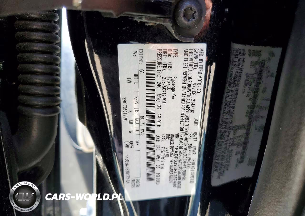 2017 Ford Focus Titanium VIN:1FADP3J23HL287400 - 13