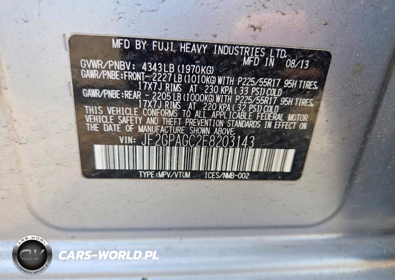 2014 Subaru Xv Crosstrek 2.0 Limited VIN:JF2GPAGC2E8203143 - 13
