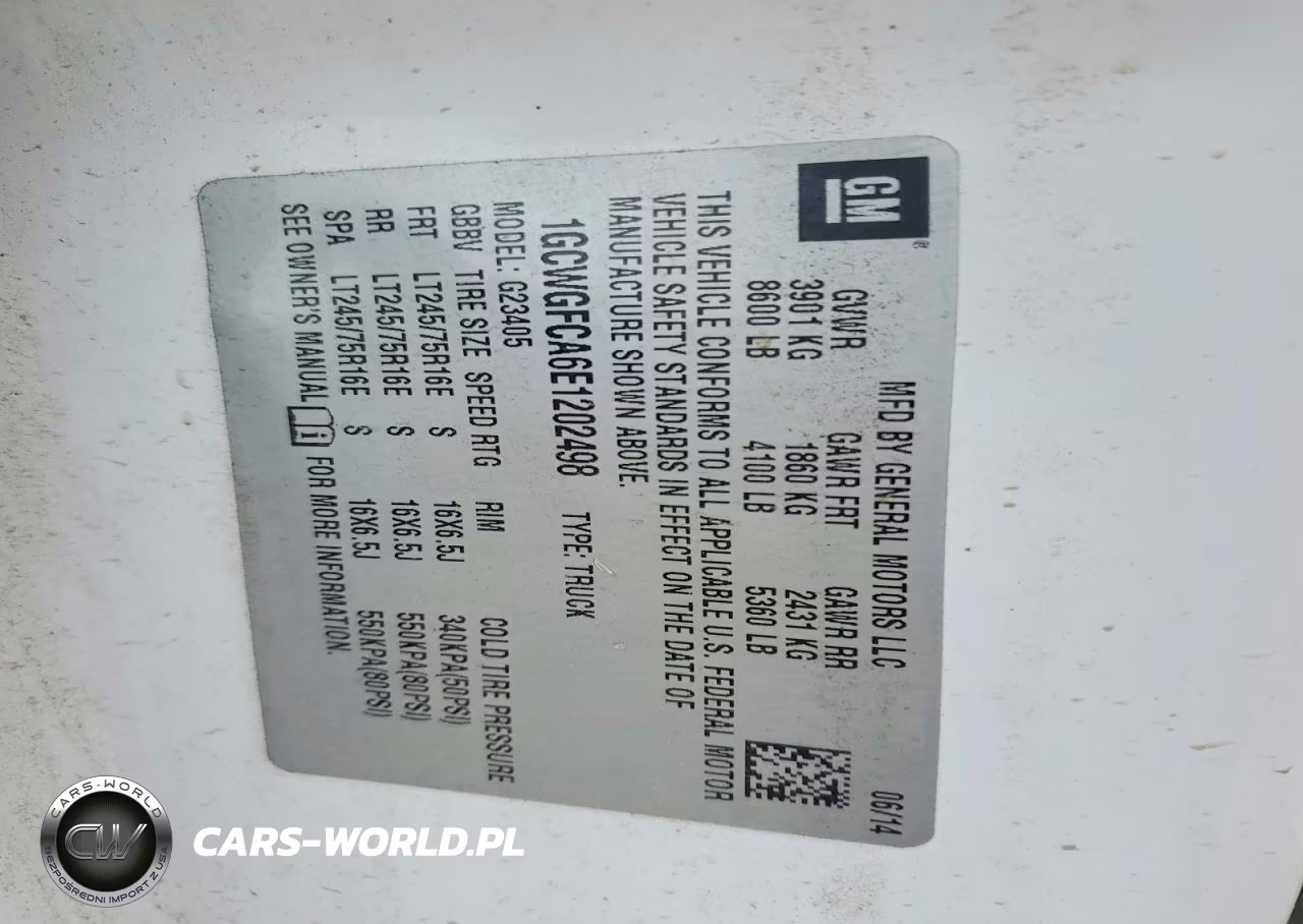 2014 Chev Express G2500 VIN:1GCWGFCA6E1202498 - 13
