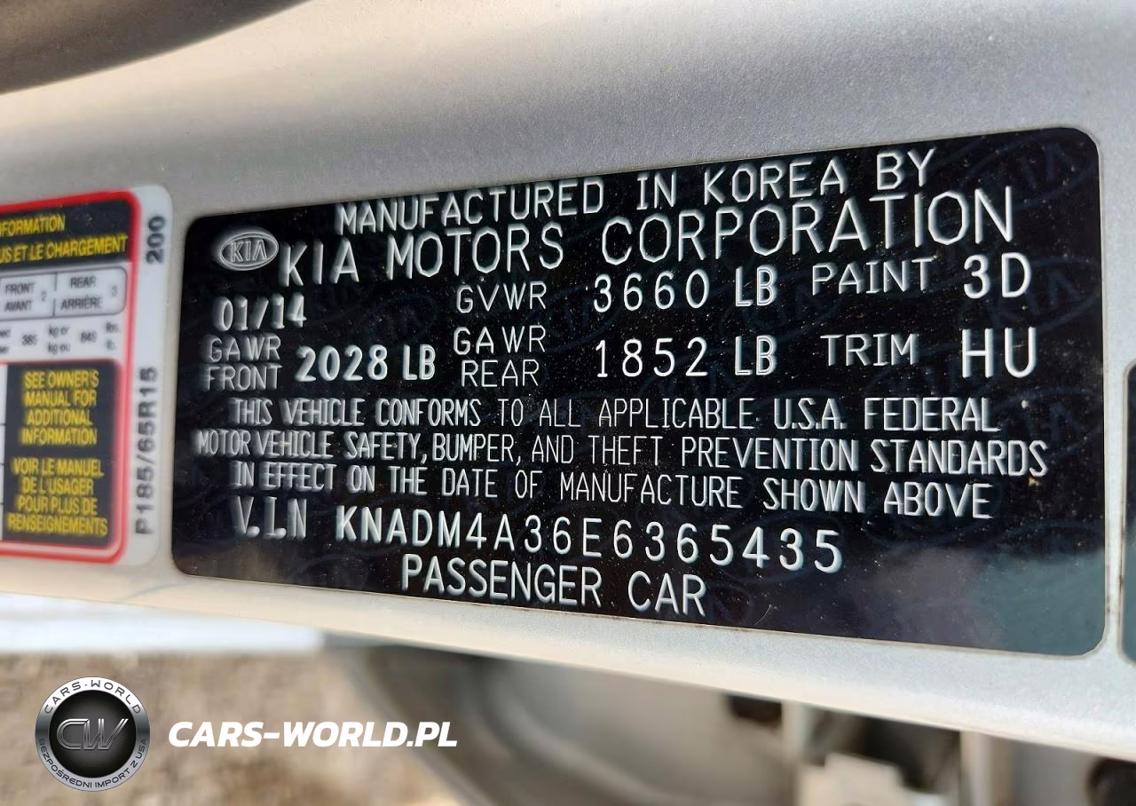 2014 Kia Rio Lx VIN:KNADM4A36E6365435 - 12