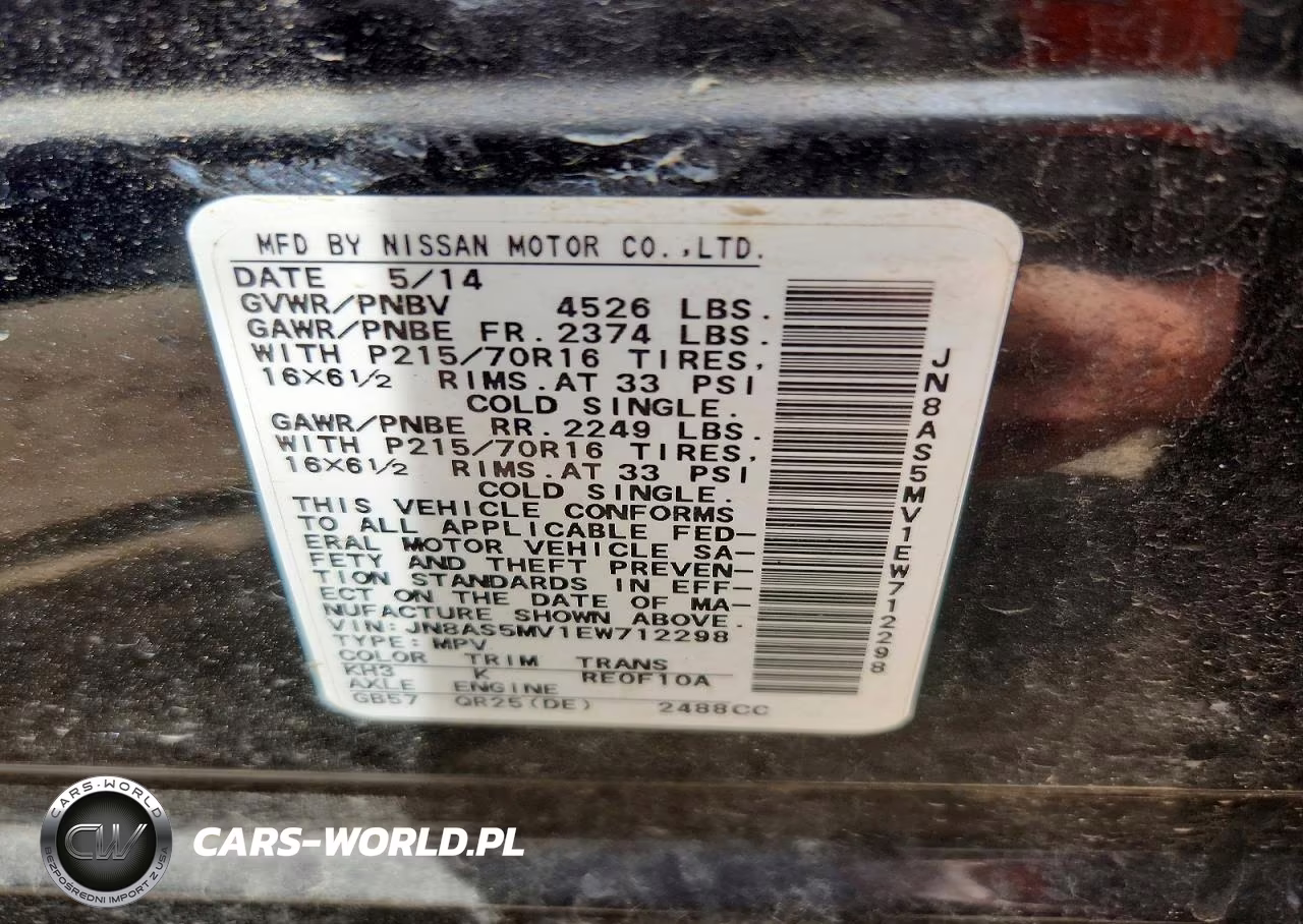 2014 Nissan Rogue Select S VIN:JN8AS5MV1EW712298 - 13