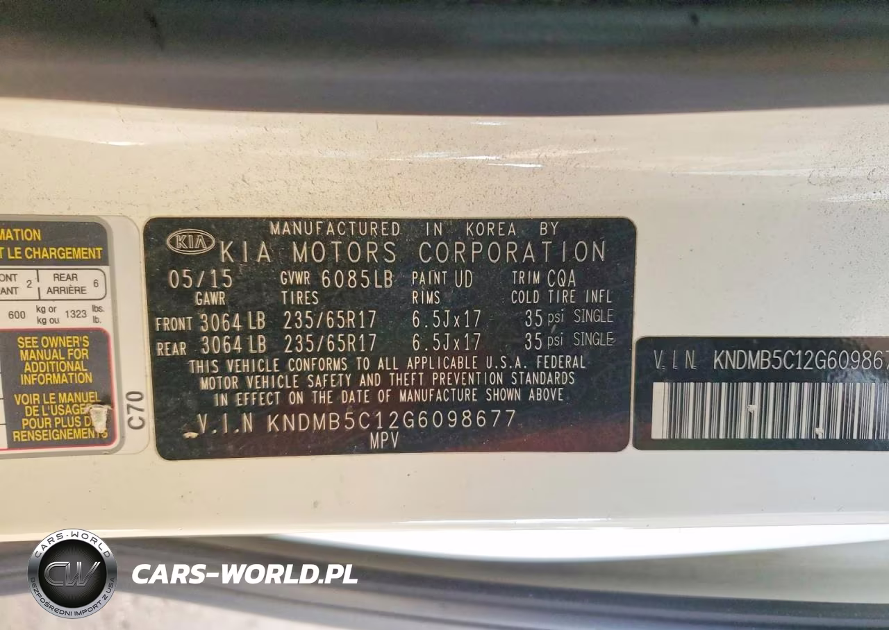 2016 Kia Sedona Lx VIN:KNDMB5C12G6098677 - 13