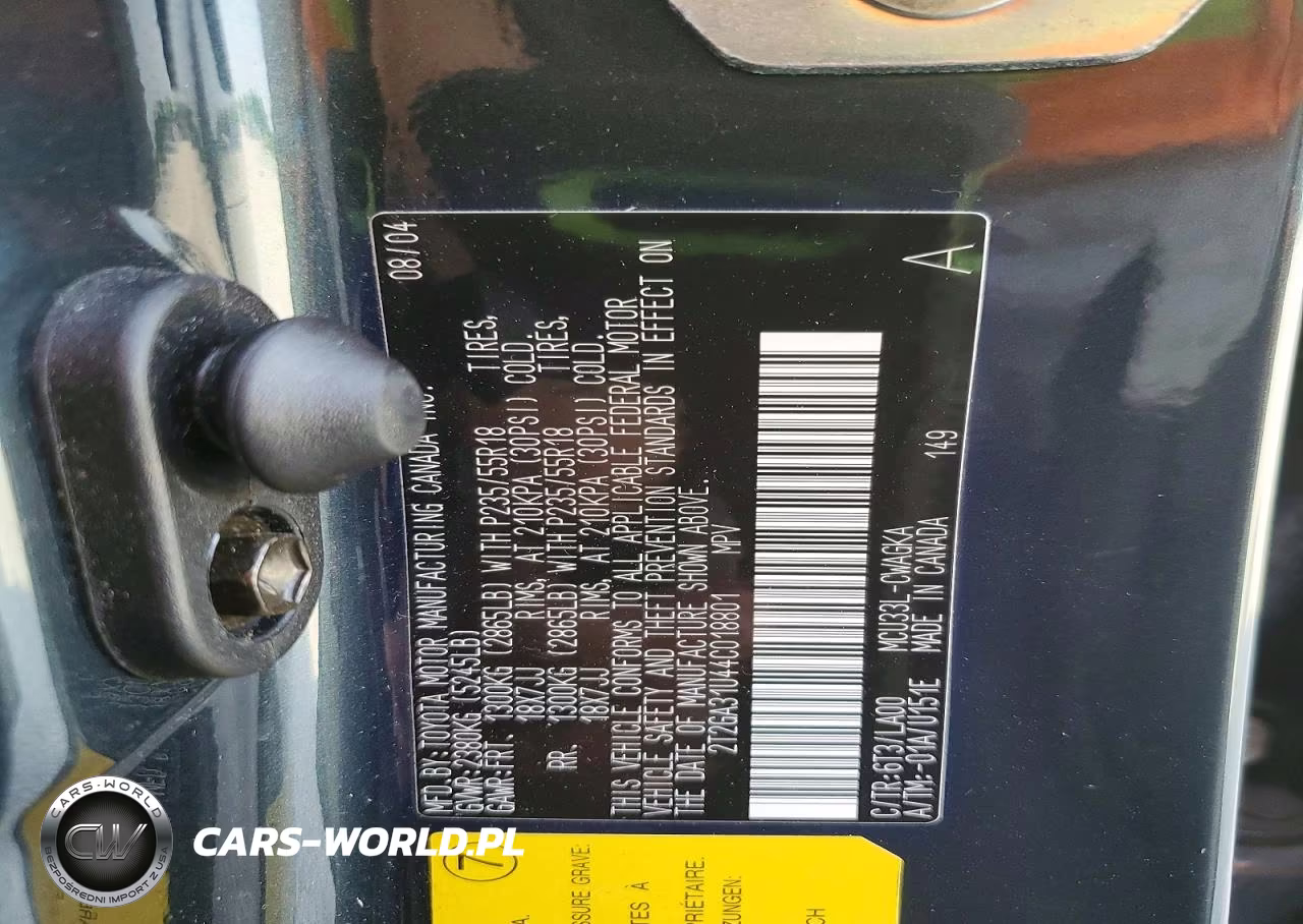 2004 Lexus Rx 330 VIN:2T2GA31U44C018801 - 14