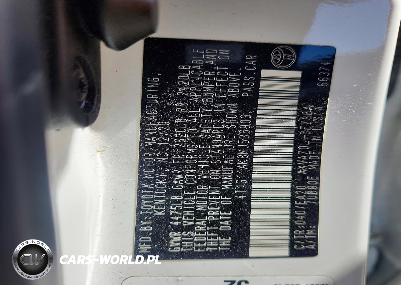 2021 Toyota Camry Se VIN:4T1G11AK8MU536903 - 13