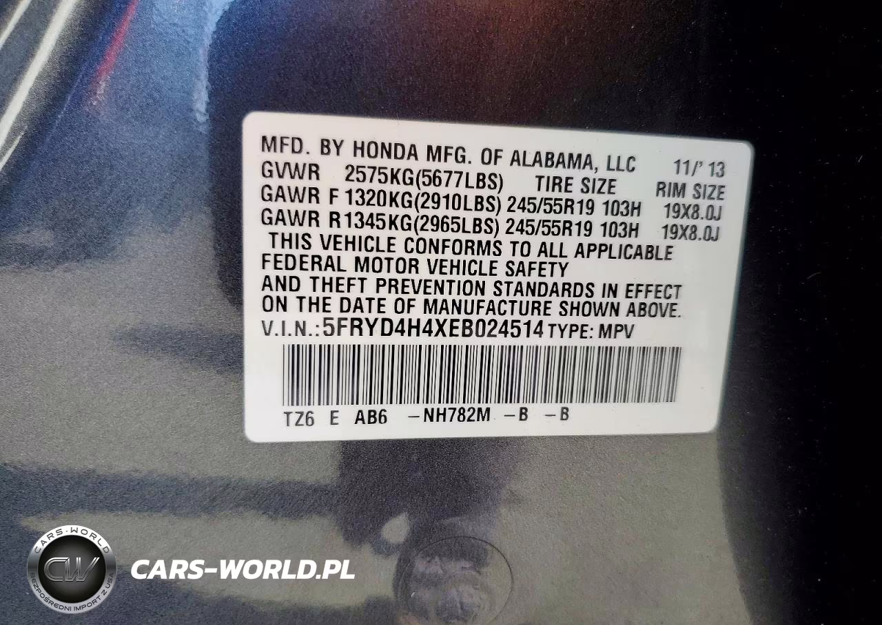 2014 Acura Mdx Technology VIN:5FRYD4H4XEB024514 - 13