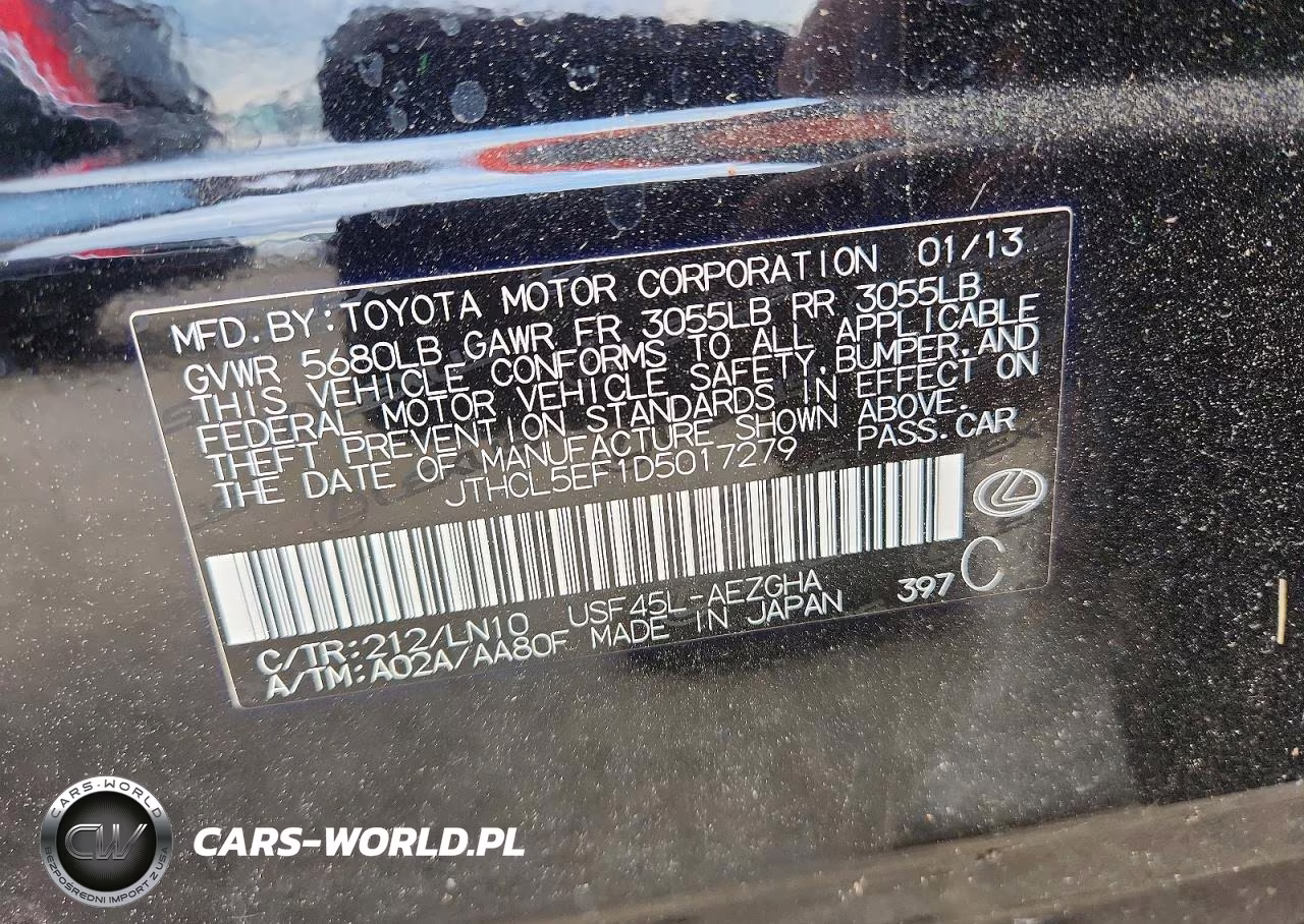 2013 Lexus Ls 460 VIN:JTHCL5EF1D5017279 - 13