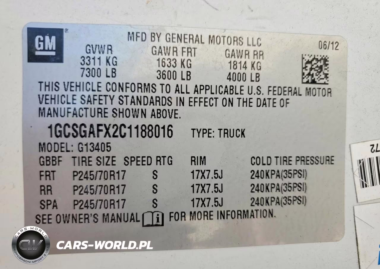 2012 Chev Express G1500 VIN:1GCSGAFX2C1188016 - 13