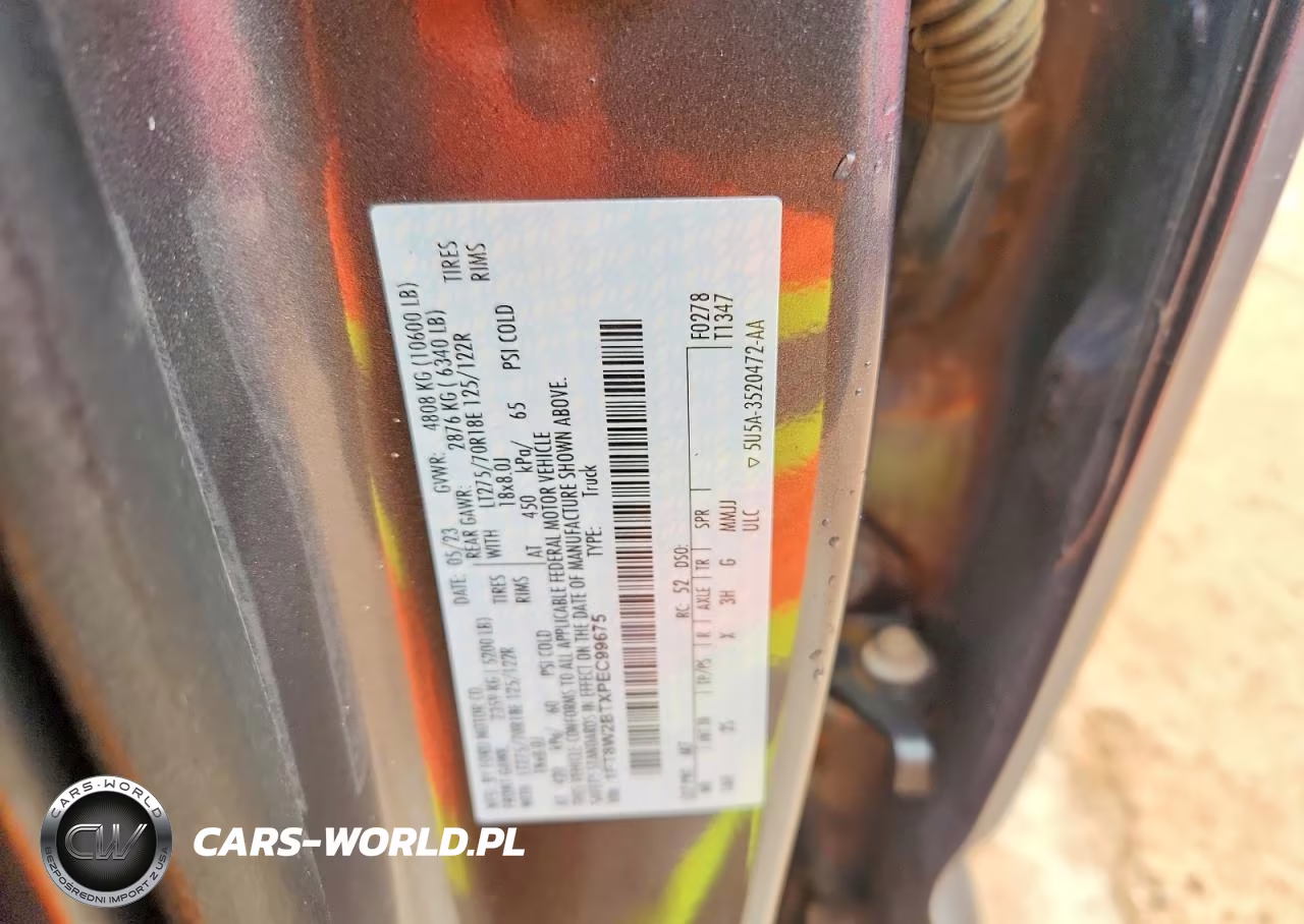 2023 Ford F250 Super Duty VIN:1FT8W2BTXPEC99675 - 12