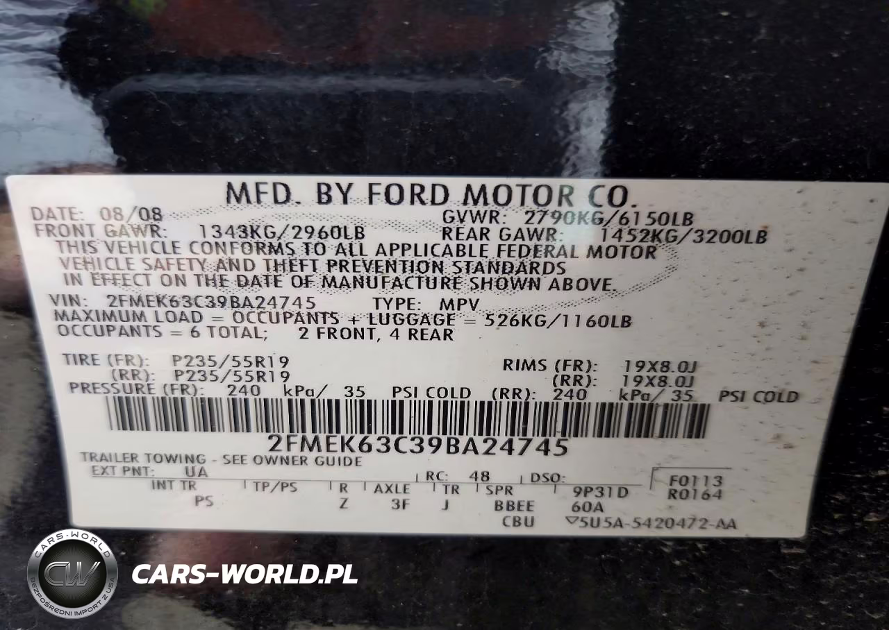2009 Ford Flex Limited VIN:2FMEK63C39BA24745 - 13