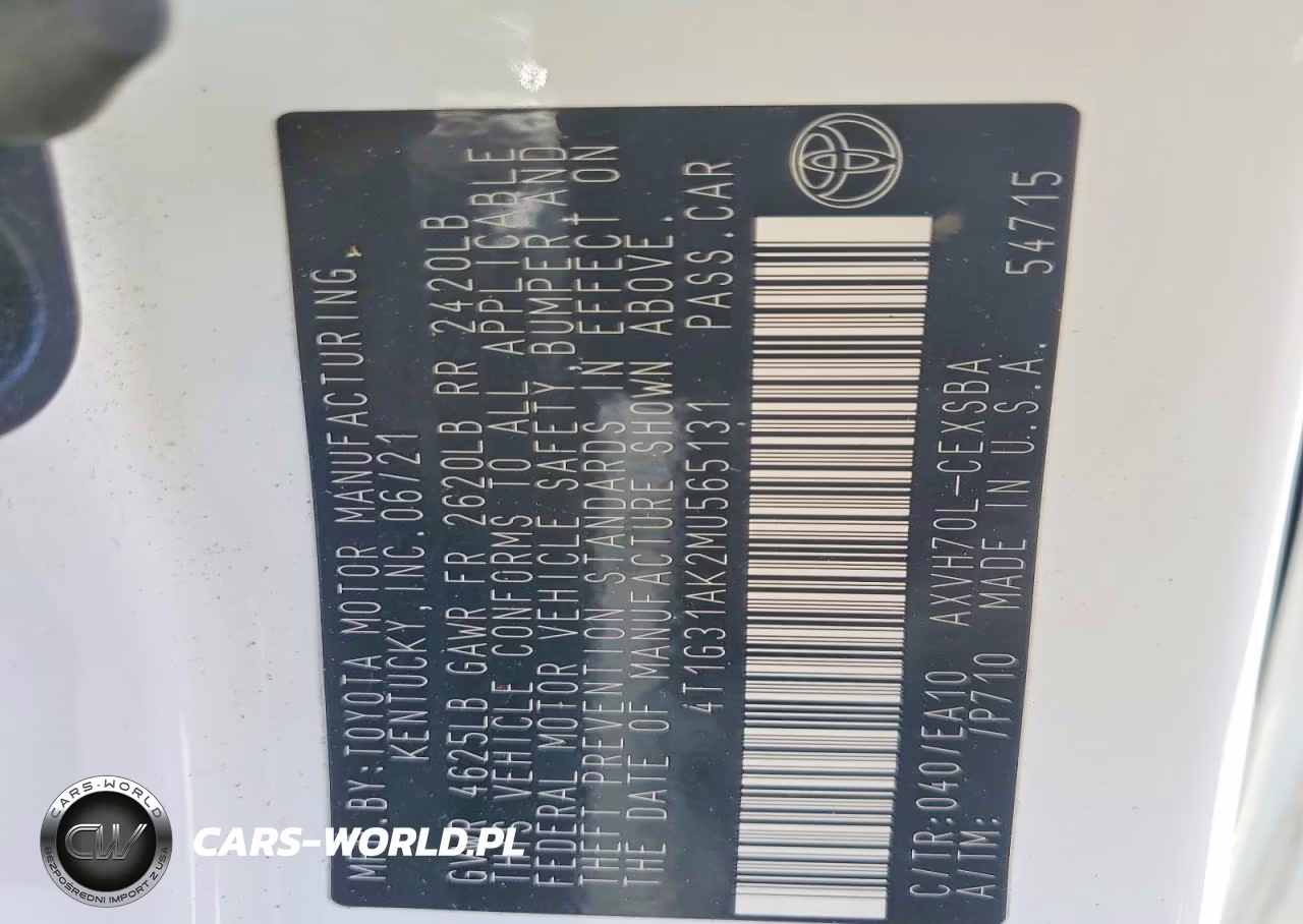 2021 Toyota Camry Se VIN:4T1G31AK2MU565131 - 13