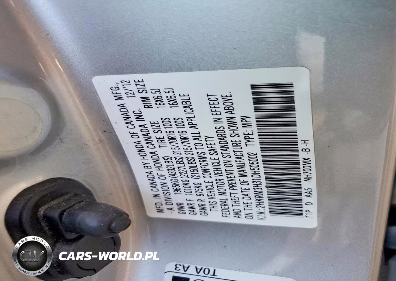 2013 Honda Cr-V Lx VIN:2HKRM3H31DH505002 - 12
