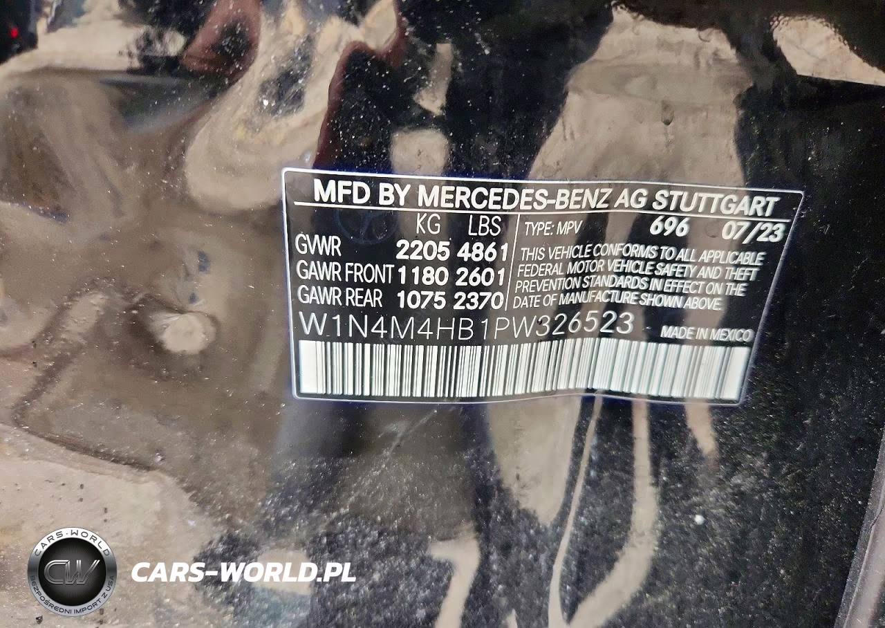 2023 Mercedes-Benz Glb 250 4Matic VIN:W1N4M4HB1PW326523 - 13