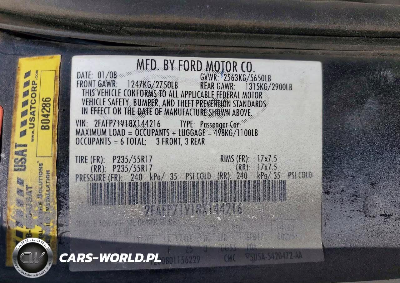 2008 Ford Crown Victoria Police Interceptor VIN:2FAFP71V18X144216 - 13