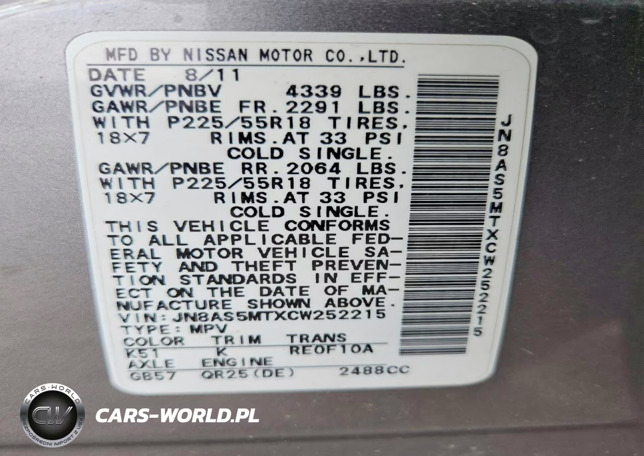 2012 Nissan Rogue S VIN:JN8AS5MTXCW252215 - 14