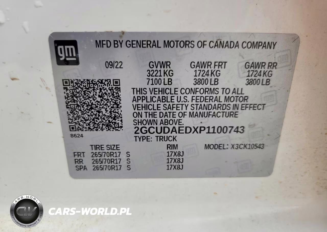 2023 Chevrolet Silverado K1500 VIN:2GCUDAEDXP1100743 - 13
