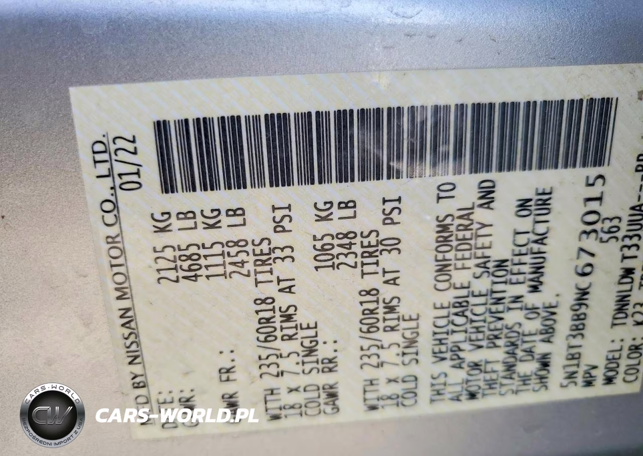 2022 Nissan Rogue Sv VIN:5N1BT3BB9NC673015 - 13