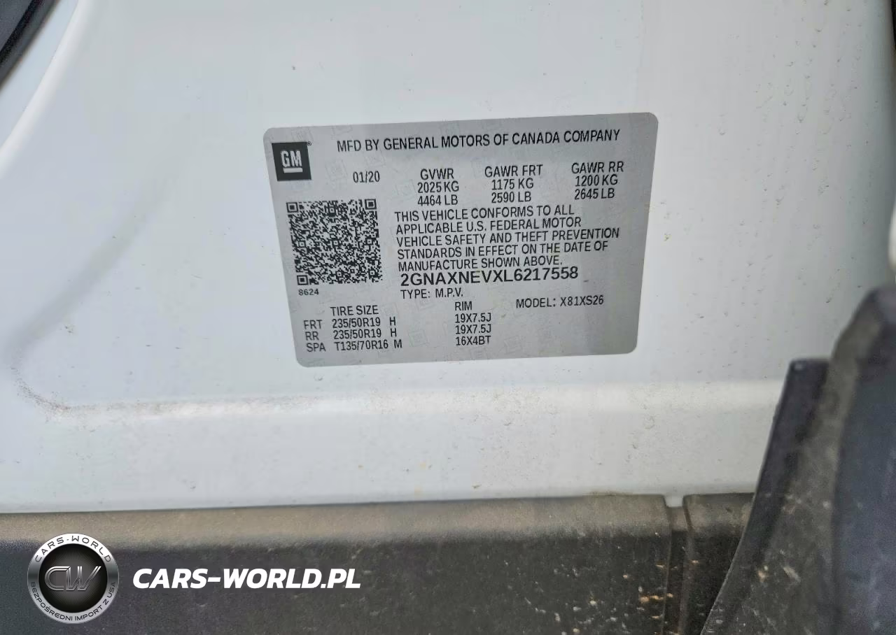 2020 Chevrolet Equinox Premier VIN:2GNAXNEVXL6217558 - 13