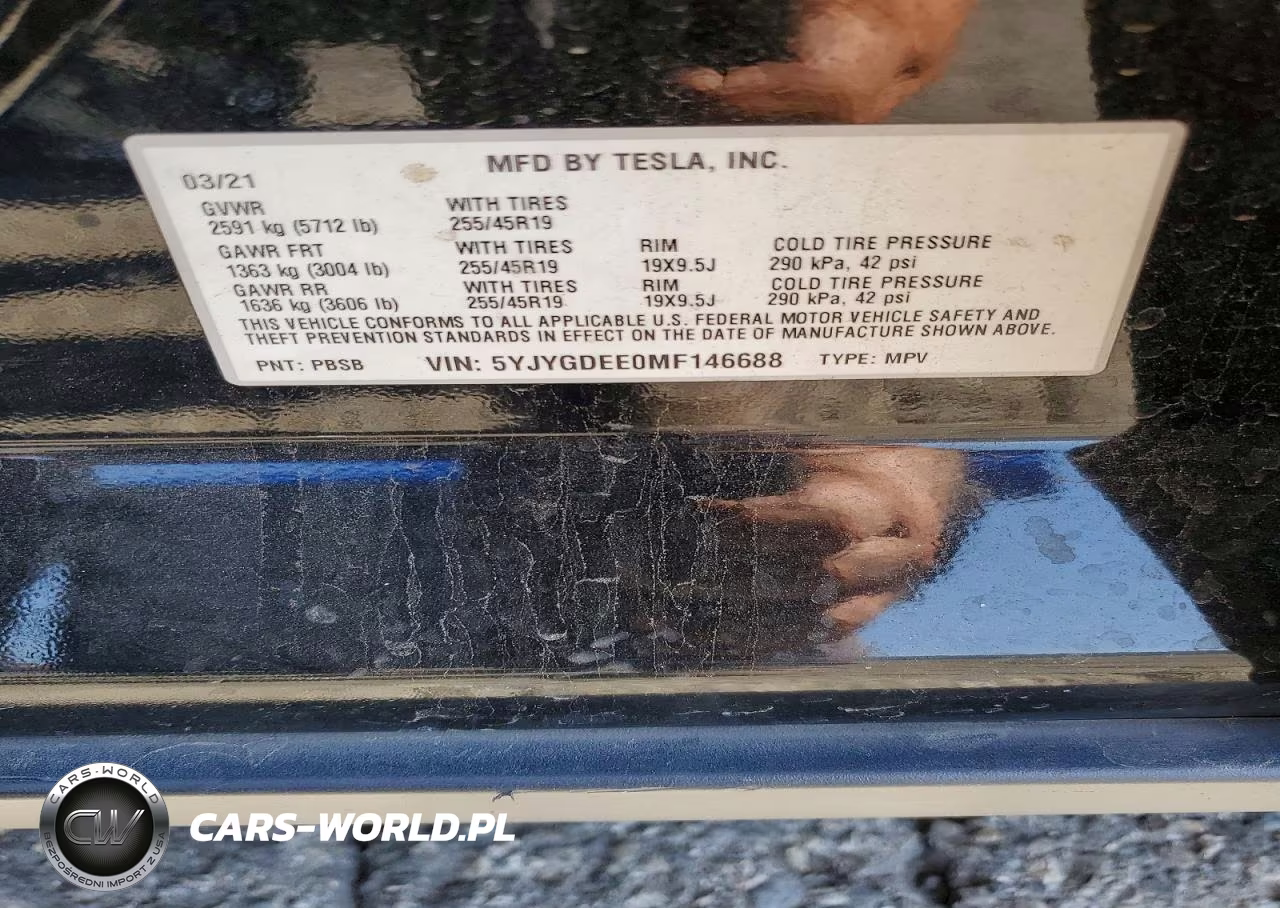 2021 Tesla Model Y VIN:5YJYGDEE0MF146688 - 12