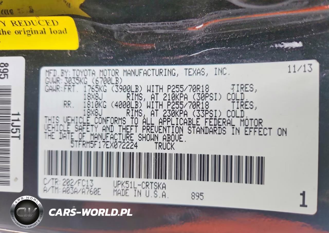 2014 Toyota Tundra Sr5 VIN:5TFRM5F17EX072224 - 12