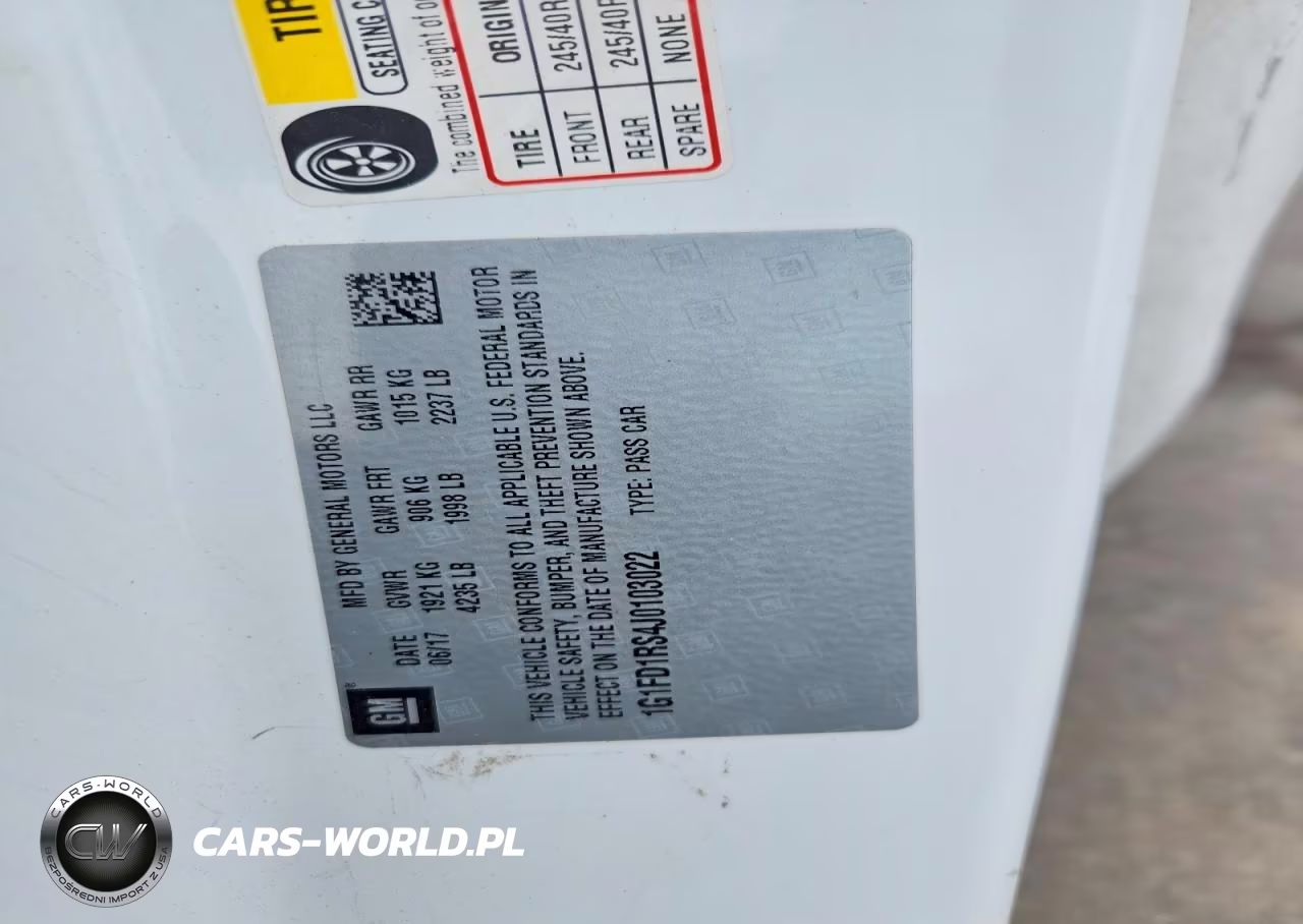2018 Chevrolet Camaro Lt VIN:1G1FD1RS4J0103022 - 12