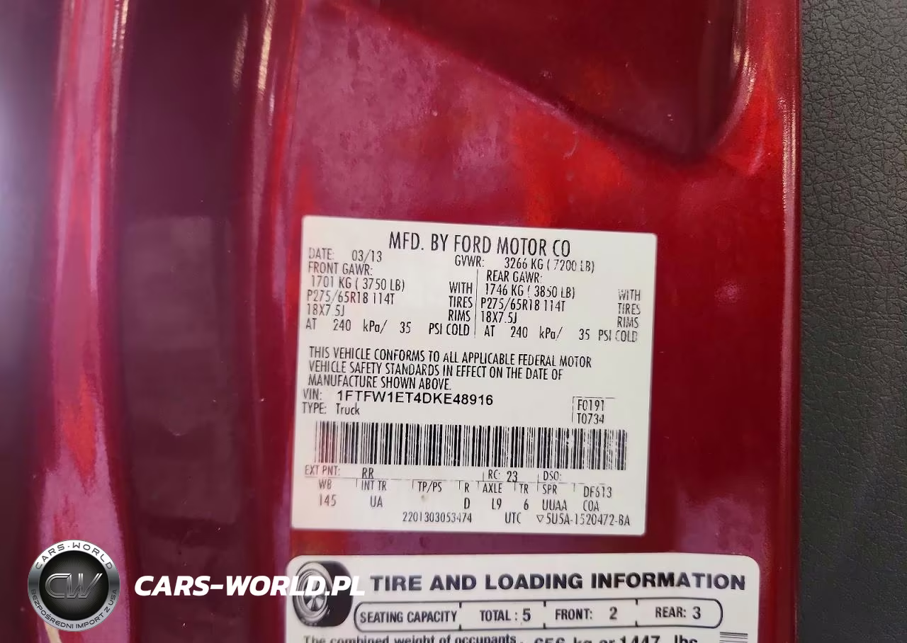 2013 Ford F150 Supercrew VIN:1FTFW1ET4DKE48916 - 12