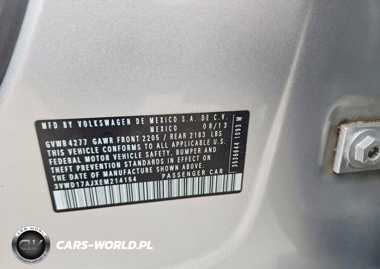 2014 Volkswagen Volkswagen VIN:3VWD17AJXEM214154 - 12
