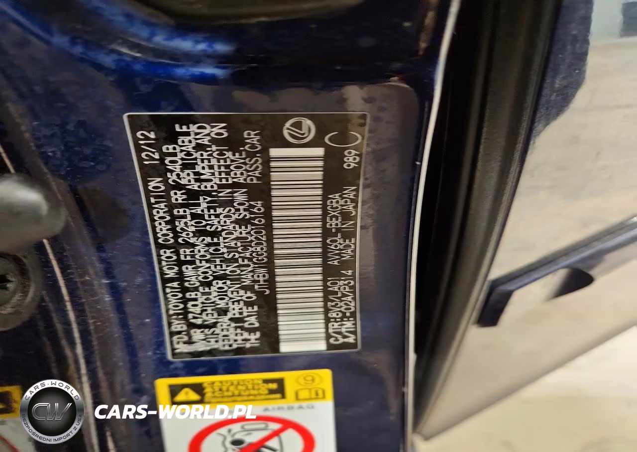 2013 Lexus Es 300H VIN:JTHBW1GG8D2016164 - 12