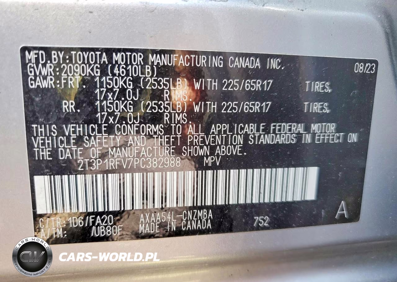 2023 Toyota Rav4 Xle VIN:2T3P1RFV7PC382988 - 12