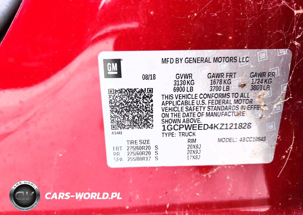 2019 Chevrolet Silverado C1500 Ltz VIN:1GCPWEED4KZ121828 - 13