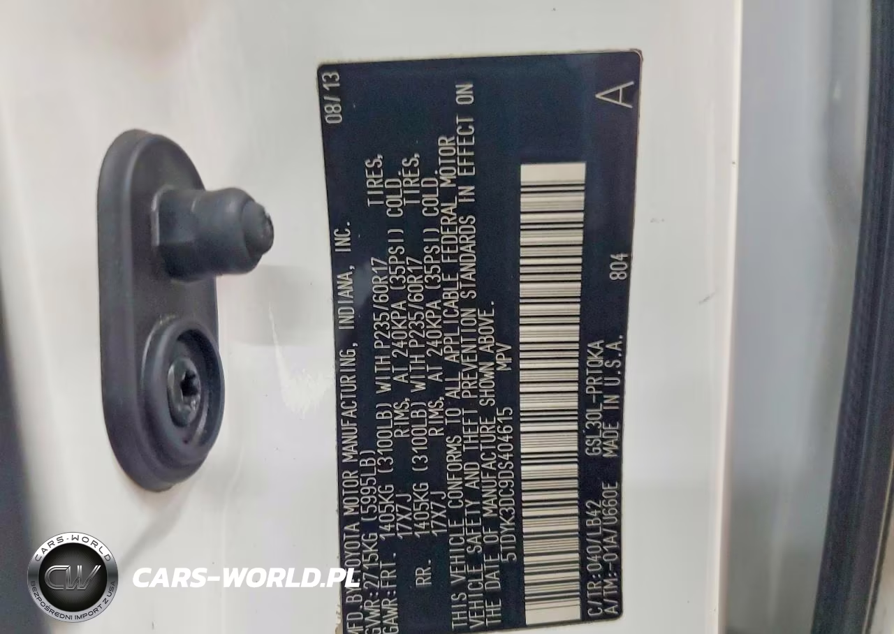 2013 Toyota Sienna Xle 8-Passenger VIN:5TDYK3DC9DS404615 - 14