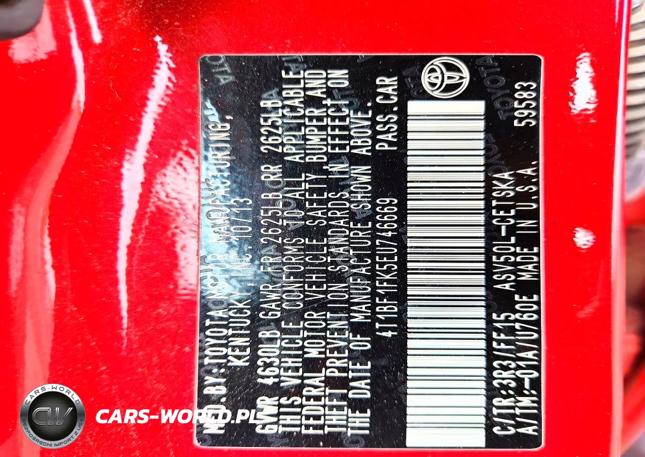 2014 Toyota Camry Se VIN:4T1BF1FK5EU746669 - 12