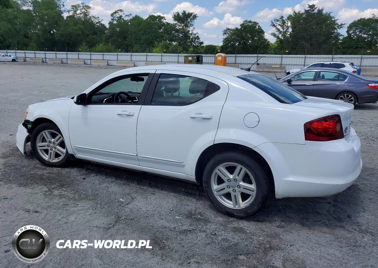 2012 Dodge Avenger Sxt VIN:1C3CDZCB7CN185338 - 2